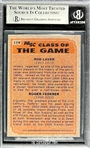 Roger Federer - Rod Laver Signed Custom Card (Encapsulated Beckett Authentic)