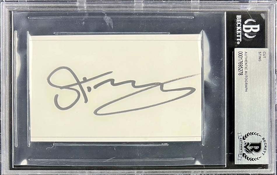 The Police Cut Signature Trio (3) (All Encapsulated Beckett Authentic)