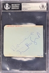 Marianne Faithfull Signed Album Page (Encapsulated Beckett Authentic)
