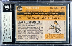 The Beatles - Related Autograph Pair (2) Klaus Voorman and Pete Best (Both Encapsulated Beckett Authentic)