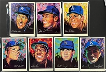 1969 Union Oil Volpe Los Angeles Dodgers Portraits Complete Set (13) Plus 12 Extras