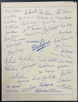 1958 Dodgers First Year in Los Angeles Collection (25 Pieces) Incl. First 7 Issues of <em>Line Drives</em> Newsletter