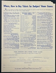 1958 Dodgers First Year in Los Angeles Collection (25 Pieces) Incl. First 7 Issues of <em>Line Drives</em> Newsletter