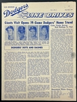 1958 Dodgers First Year in Los Angeles Collection (25 Pieces) Incl. First 7 Issues of <em>Line Drives</em> Newsletter
