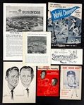 1958-62 Dodger Stadium Construction Collection (24 Pieces) Incl. Many Rare Items