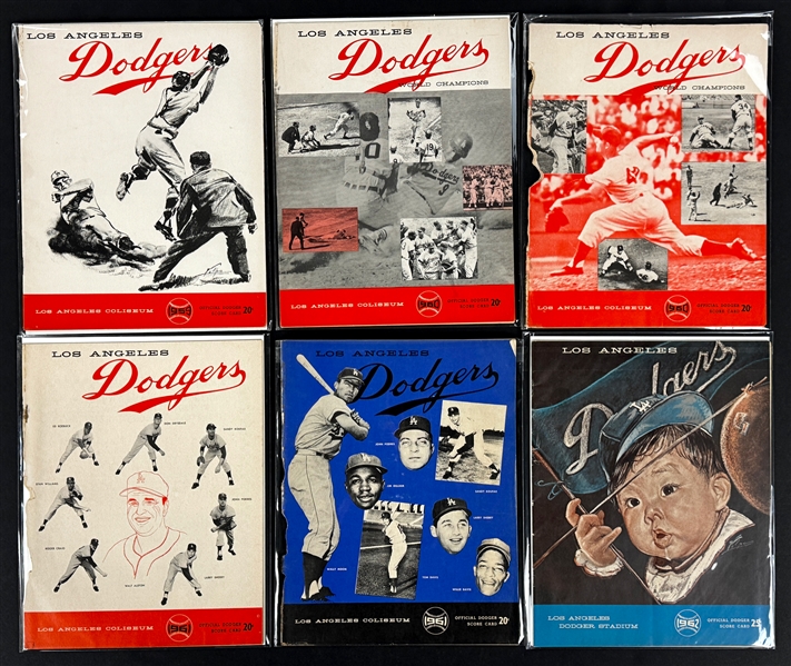 1959-1980 Los Angeles Dodgers Scorecard Collection (49)