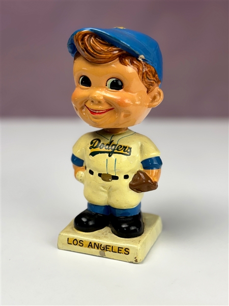 1961-63 Los Angeles Dodgers White Base Bobble Head Mascot