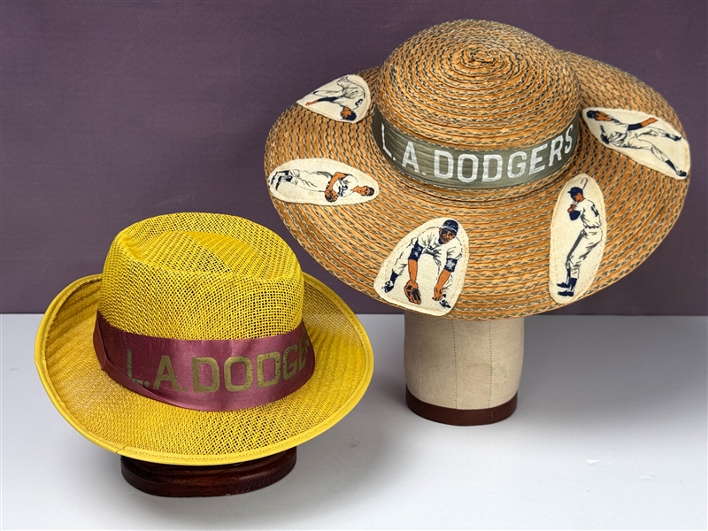 1960s Los Angeles Dodgers Souvenir Hat Rarities (2)