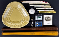 1960's Los Angeles Dodgers Souvenir Collection (19 Pieces) Incl. 1959 World Champs Lighter