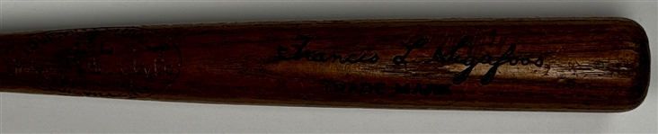 1929 Frank Sigafoos H&B Louisville Slugger Mini Bat - Rare