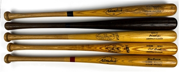 1970s Dodgers and Angels Game Bat Collection (5) Incl. Davey Lopes