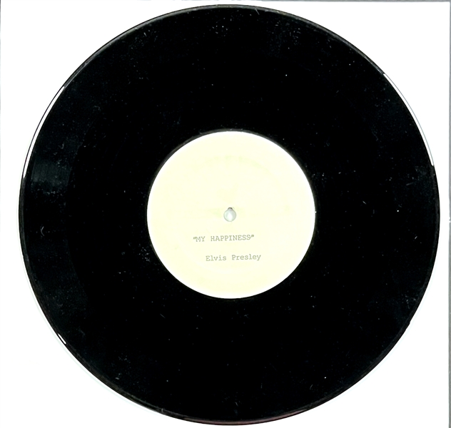Elvis Presley’s First Recording “My Happiness/That’s When Your Heartaches Begin” Reissue 78 RPM Single - Created by Jack White