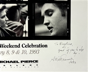 Alfred Wertheimer Signed Poster for <em>Elvis 56: Photographs of The King</em> (Beckett Authentic)