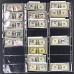 Baseball Stars Signed $1 Dollar Bill Collection (149) (Beckett Authentic)