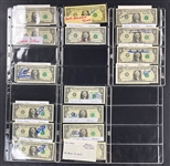 Baseball Stars Signed $1 Dollar Bill Collection (149) (Beckett Authentic)