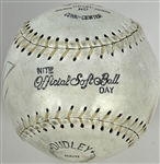 President Jimmy Carter and Billy Carter Signed 12-Inch Softball (Beckett Authentic)