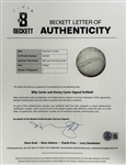 President Jimmy Carter and Billy Carter Signed 12-Inch Softball (Beckett Authentic)
