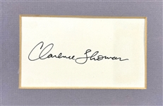 Supreme Court Justice Clarence Thomas Signed Index Card in Framed Display (Beckett Authentic)