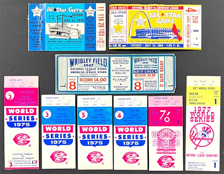 1940s-70s World Series and All Star Game Tickets (9)