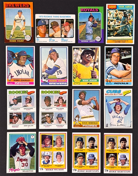 1970-80 Topps Baseball Shoebox Collection (4,574) Loaded with Hall of Famers