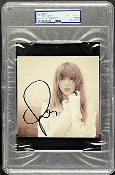 Taylor Swift Signed 2024 CD Insert (Encapsulated PSA/DNA)