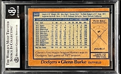 1978 Topps #562 Glenn Burke Signed Card (Encapsulated Beckett Authentic)