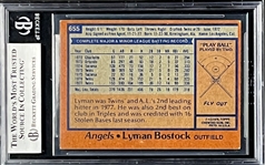1978 Topps #655 Lyman Bostock Signed Card (Encapsulated Beckett Authentic)