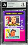 1975 Topps #198 1960-MVP Roger Maris Signed Card (Encapsulated Beckett Authentic)