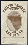 1975 Bob Dylan "Rolling Thunder Revue" Generic Handbill (Zebra Concerts)