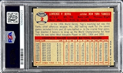 1957 Topps #2 Yogi Berra - PSA EX 5