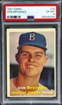 1957 Topps #18 Don Drysdale - PSA EX-MT 6