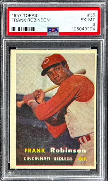 1957 Topps #35 Frank Robinson - PSA EX-MT 6