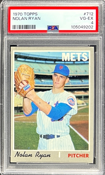1970 Topps #712 Nolan Ryan - PSA VG-EX 4