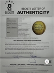1963 Minnesota Twins Multi-Signed Baseball Incl. Harmon Killebrew, Tony Oliva and Others (Beckett Authentic) Mickey Harris Collection