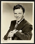 1940s Frank Sinatra Signed Hand Drawn Sketch Plus Original Photo Used for Artwork