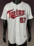 2005 Johan Santana Signed and Inscribed (ALCY 04)  Minnesota Twins Home and Road Jerseys (2) (Beckett Authentic)