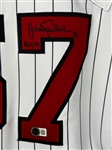 2005 Johan Santana Signed and Inscribed (ALCY 04)  Minnesota Twins Home and Road Jerseys (2) (Beckett Authentic)