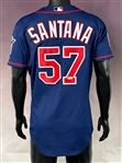 2005 Johan Santana Signed and Inscribed (ALCY 04)  Minnesota Twins Home and Road Jerseys (2) (Beckett Authentic)